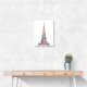 Burj Khalifa in Arabic Calligraphy Art white Burj Khalifa in Arabic Calligraphy Art white