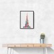 Burj Khalifa in Arabic Calligraphy Art white Burj Khalifa in Arabic Calligraphy Art white
