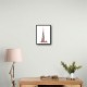 Burj Khalifa in Arabic Calligraphy Art white Burj Khalifa in Arabic Calligraphy Art white