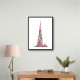 Burj Khalifa in Arabic Calligraphy Art white Burj Khalifa in Arabic Calligraphy Art white