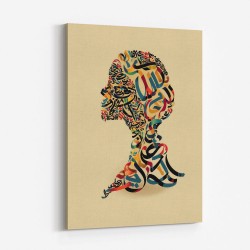 Calligraphy head 1 Wall Art