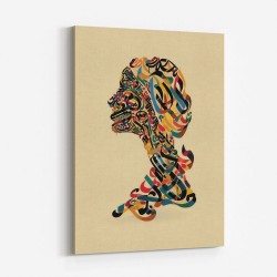 Calligraphy head 2 Wall Art