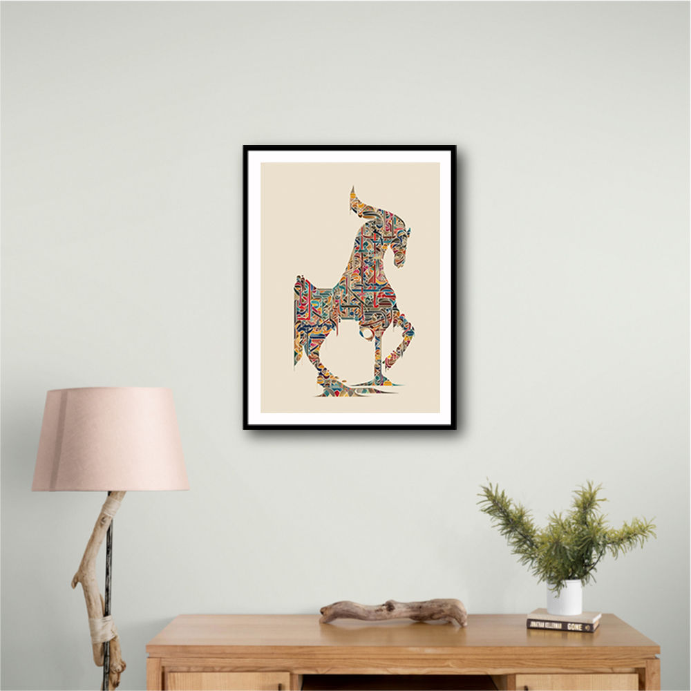 Colourful calligraphy Horse 2 Wall Art Colourful calligraphy Horse 2 Wall Art