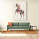 Colourful calligraphy Horse Wall Art Colourful calligraphy Horse Wall Art