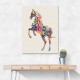 Colourful calligraphy Horse Wall Art Colourful calligraphy Horse Wall Art