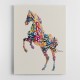 Colourful calligraphy Horse Wall Art Colourful calligraphy Horse Wall Art
