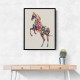 Colourful calligraphy Horse Wall Art Colourful calligraphy Horse Wall Art