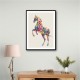 Colourful calligraphy Horse Wall Art Colourful calligraphy Horse Wall Art