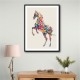 Colourful calligraphy Horse Wall Art Colourful calligraphy Horse Wall Art