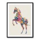 Colourful calligraphy Horse Wall Art Colourful calligraphy Horse Wall Art