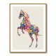 Colourful calligraphy Horse Wall Art Colourful calligraphy Horse Wall Art