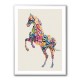 Colourful calligraphy Horse Wall Art Colourful calligraphy Horse Wall Art