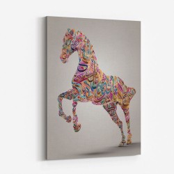 Colourful calligraphy Horse 3 Wall Art