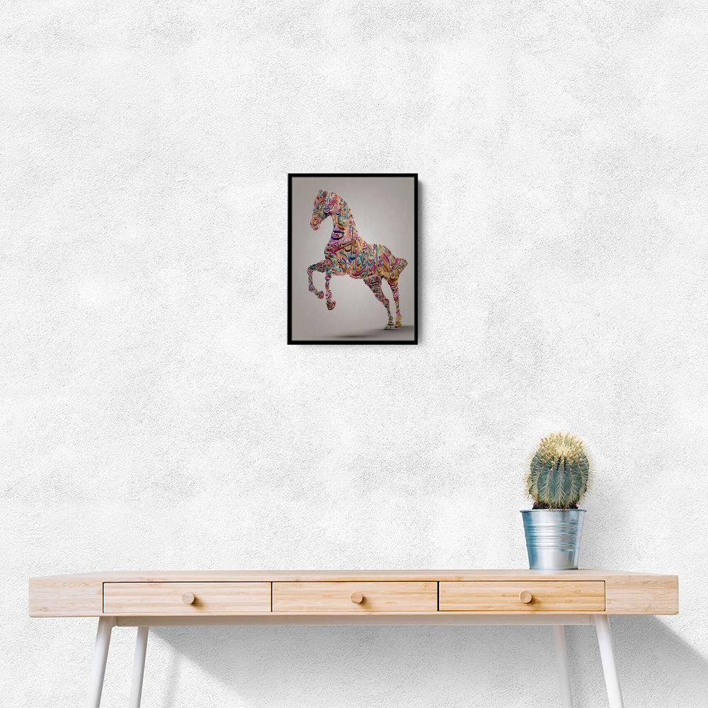 Colourful calligraphy Horse 3 Wall Art Colourful calligraphy Horse 3 Wall Art