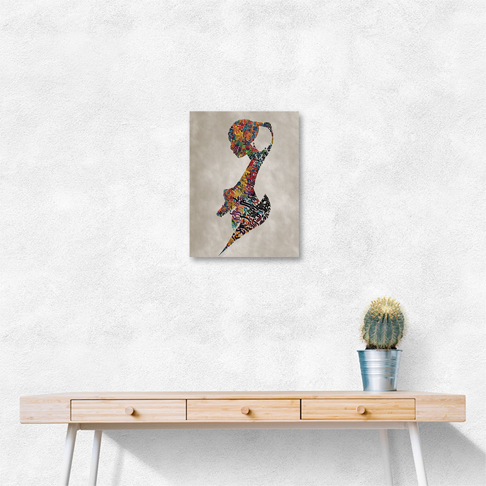 Lady Calligraphy 1 Wall Art