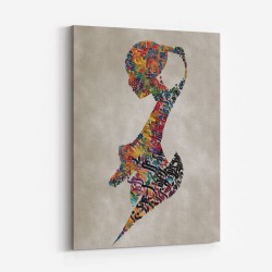 Lady Calligraphy 1 Wall Art