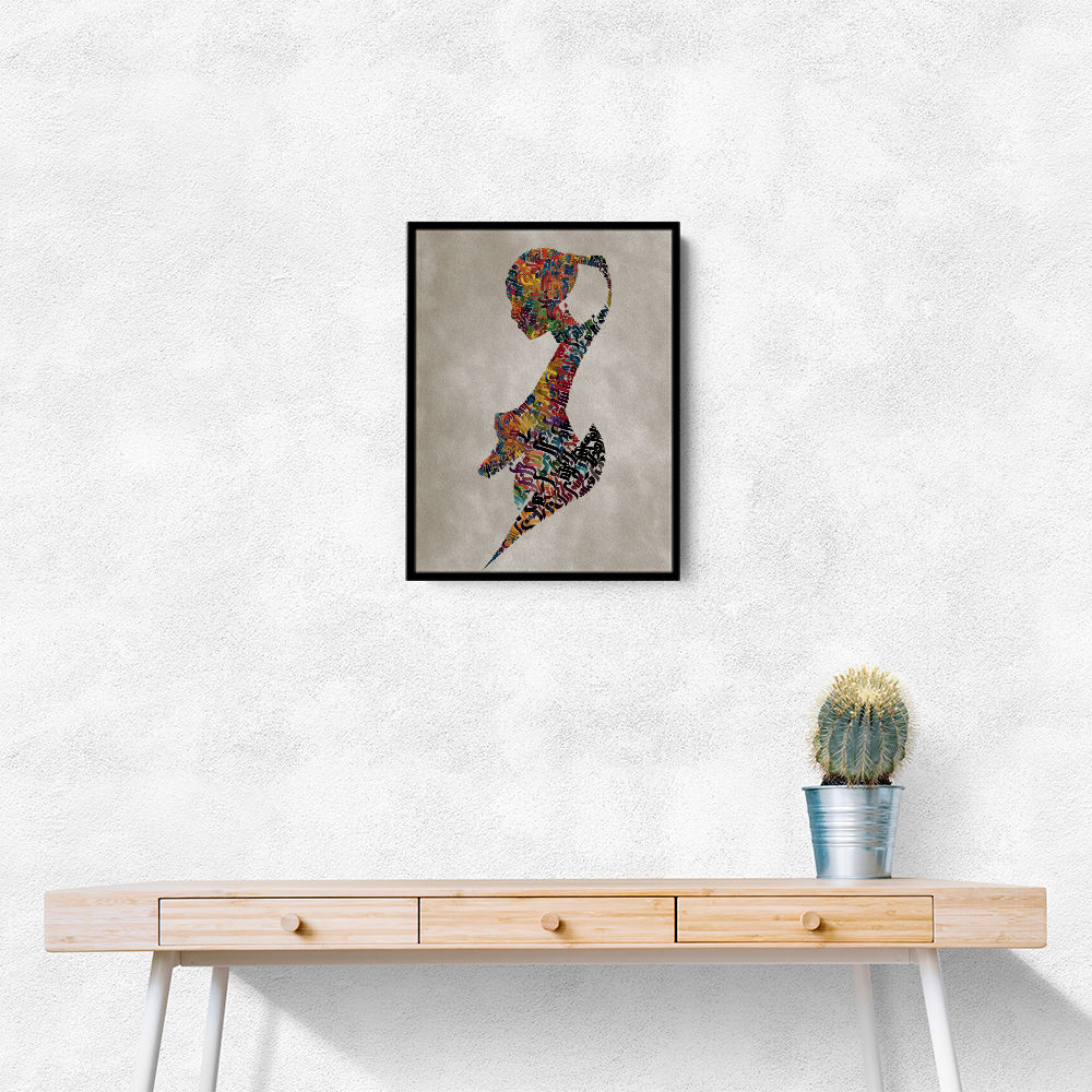 Lady Calligraphy 1 Wall Art