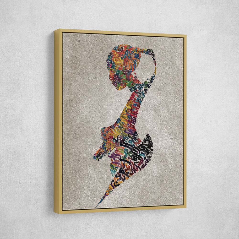 Lady Calligraphy 1 Wall Art