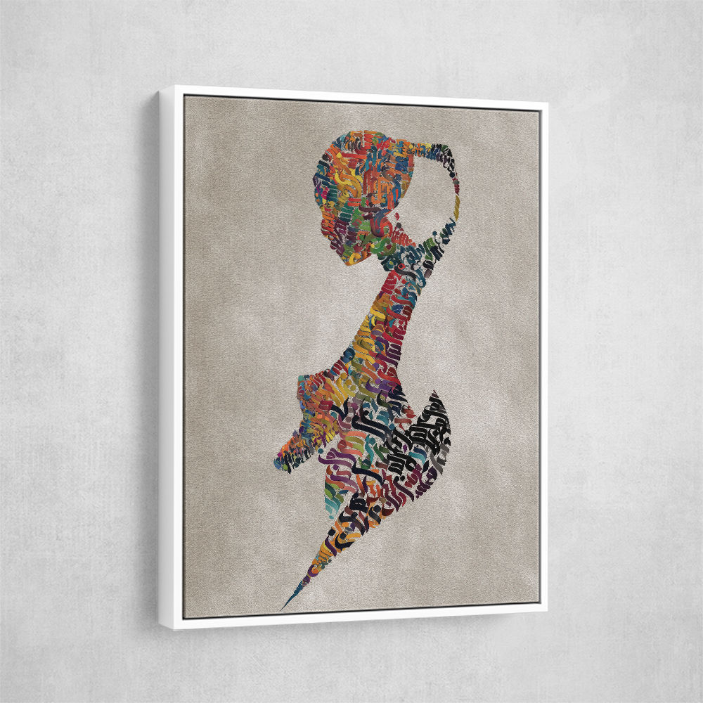Lady Calligraphy 1 Wall Art