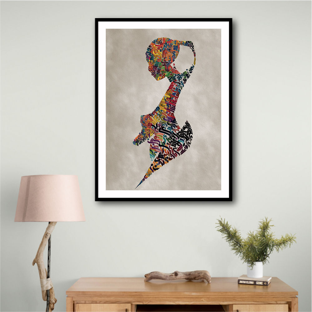Lady Calligraphy 1 Wall Art