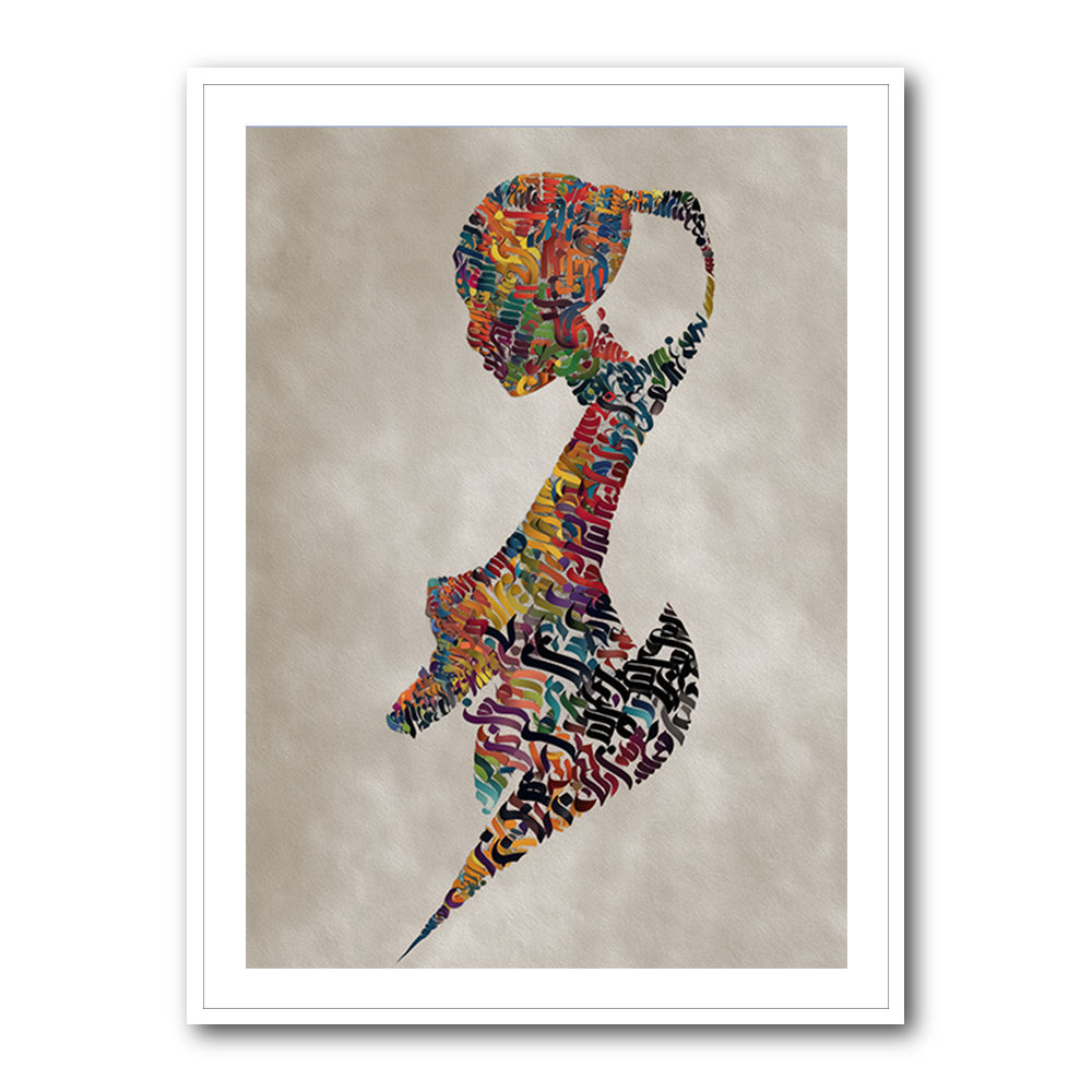Lady Calligraphy 1 Wall Art