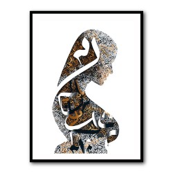 Lady Calligraphy 8 Wall Art