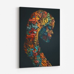 Lady Calligraphy 9 Wall Art