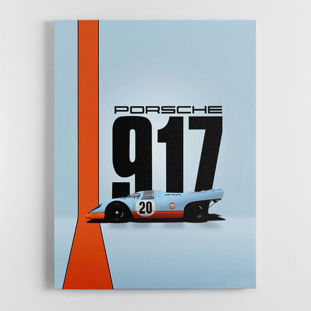 Porsche 917 Gulf Oil Race Car