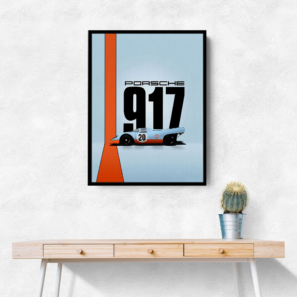 Porsche 917 Gulf Oil Race Car