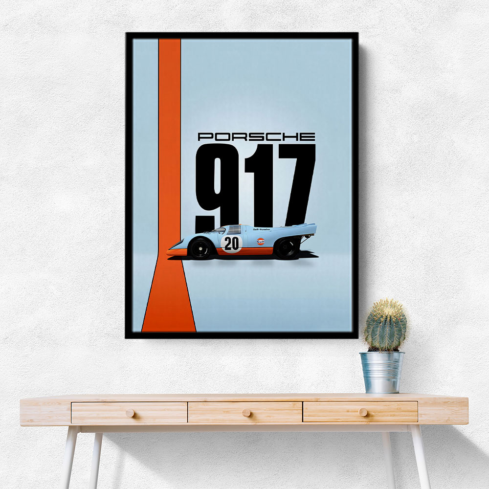 Porsche 917 Gulf Oil Race Car