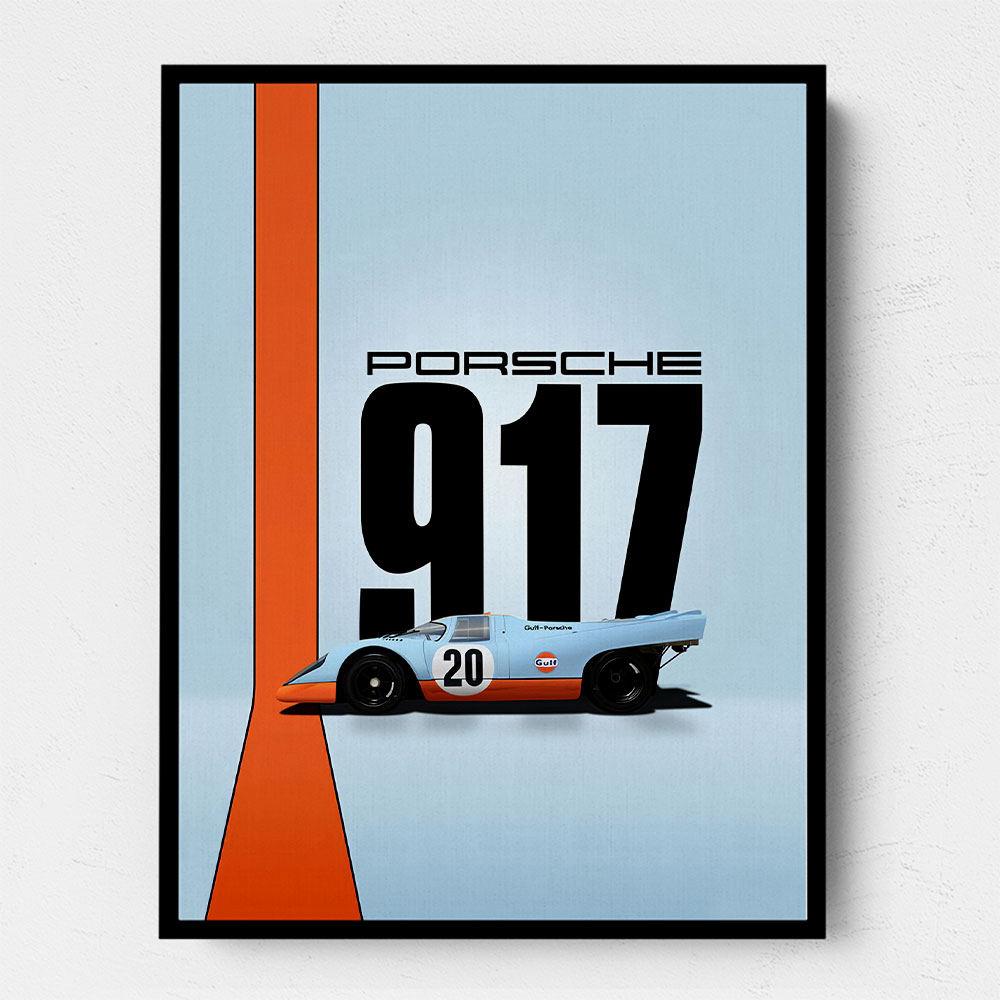 Porsche 917 Gulf Oil Race Car