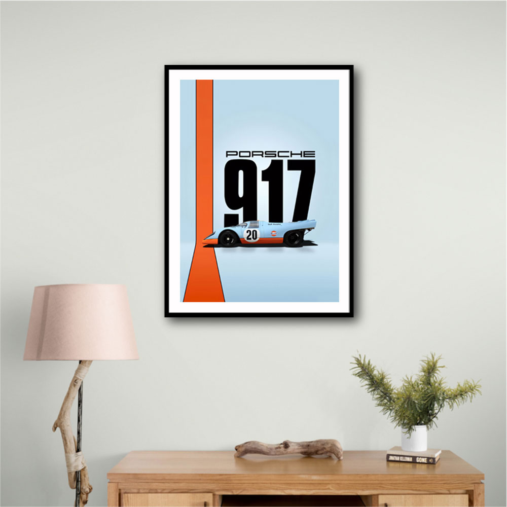 Porsche 917 Gulf Oil Race Car