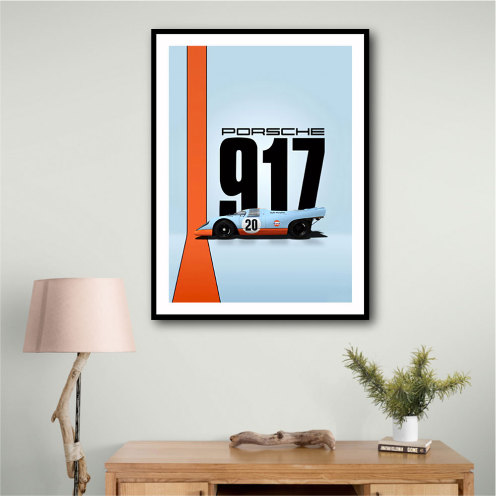 Porsche 917 Gulf Oil Race Car