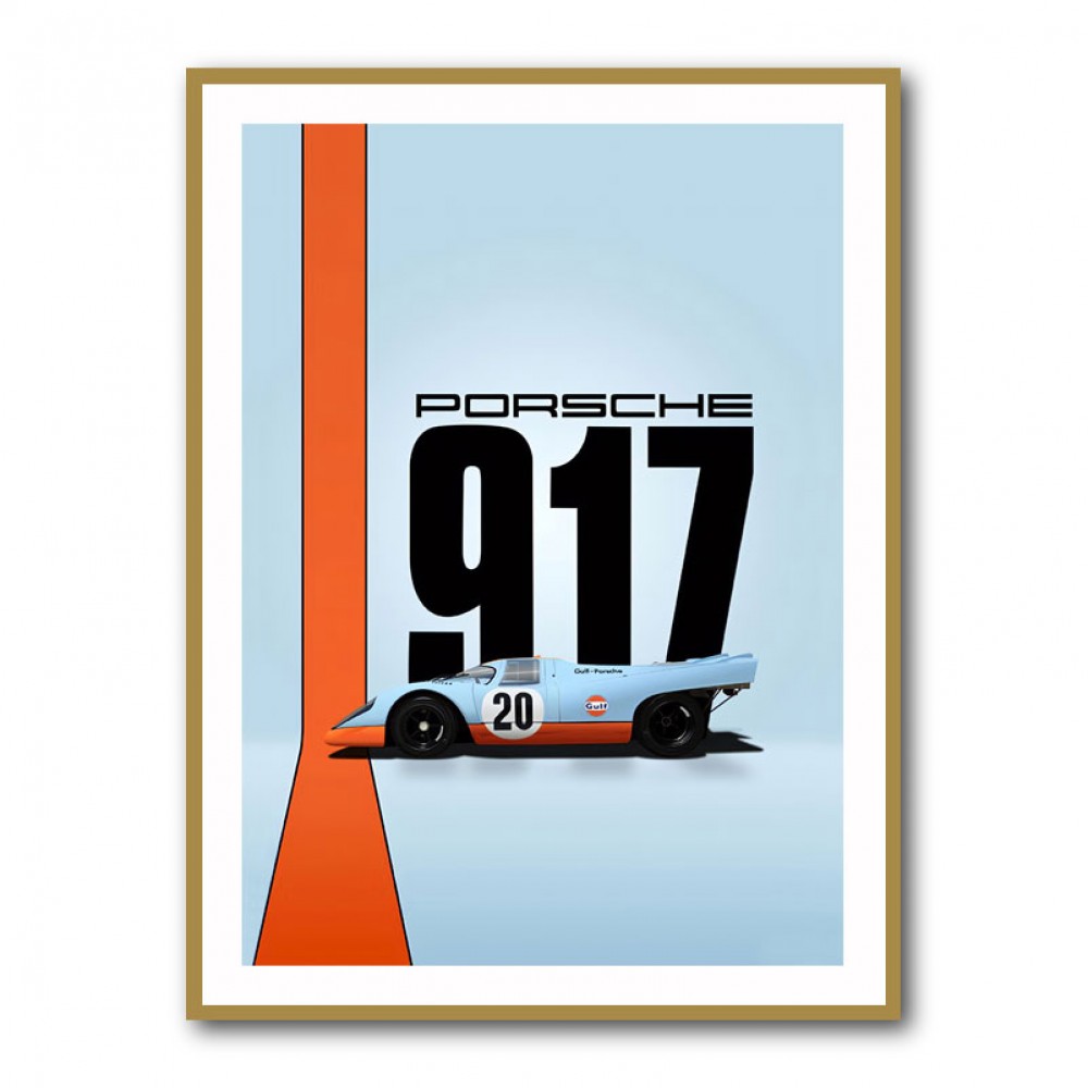 Porsche 917 Gulf Oil Race Car