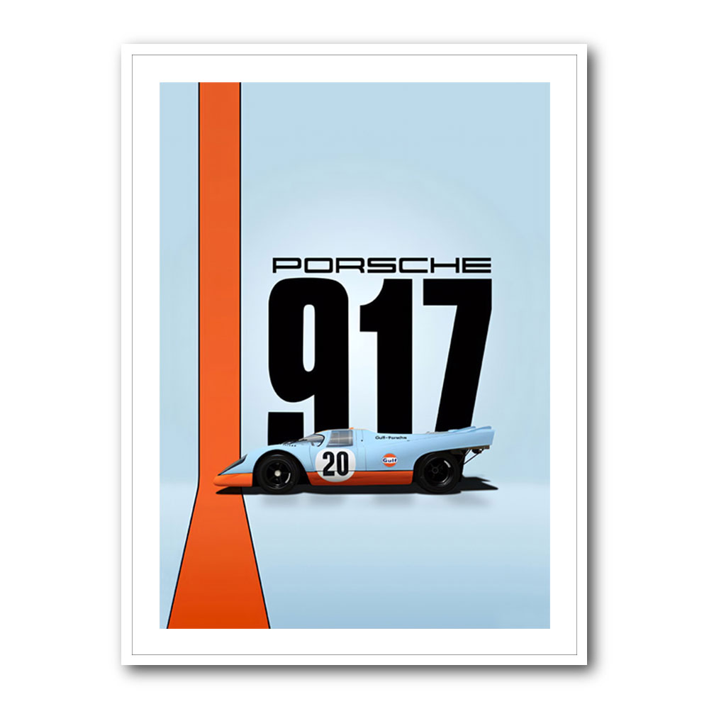 Porsche 917 Gulf Oil Race Car