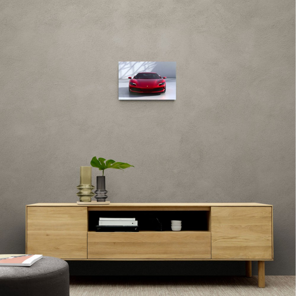 Ferrari 296 Red Wall Art