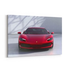 Ferrari 296 Red Wall Art