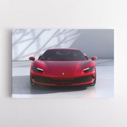 Ferrari 296 Red Wall Art