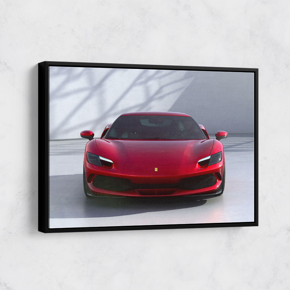 Ferrari 296 Red Wall Art