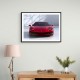 Ferrari 296 Red Wall Art