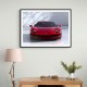 Ferrari 296 Red Wall Art