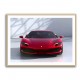 Ferrari 296 Red Wall Art