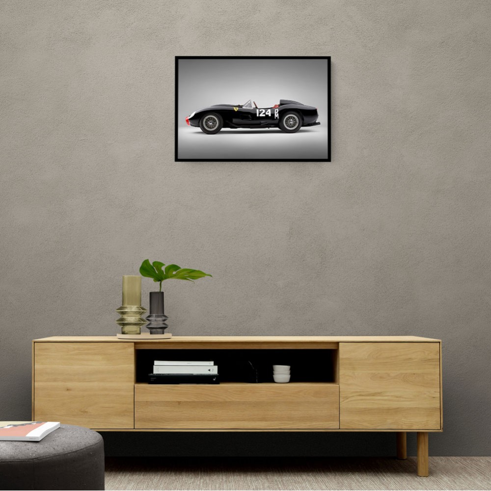 Ferrari 250 TR in Black 2 Wall Art