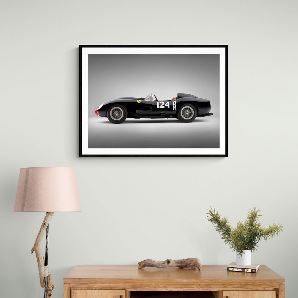 Ferrari 250 TR in Black 2 Wall Art