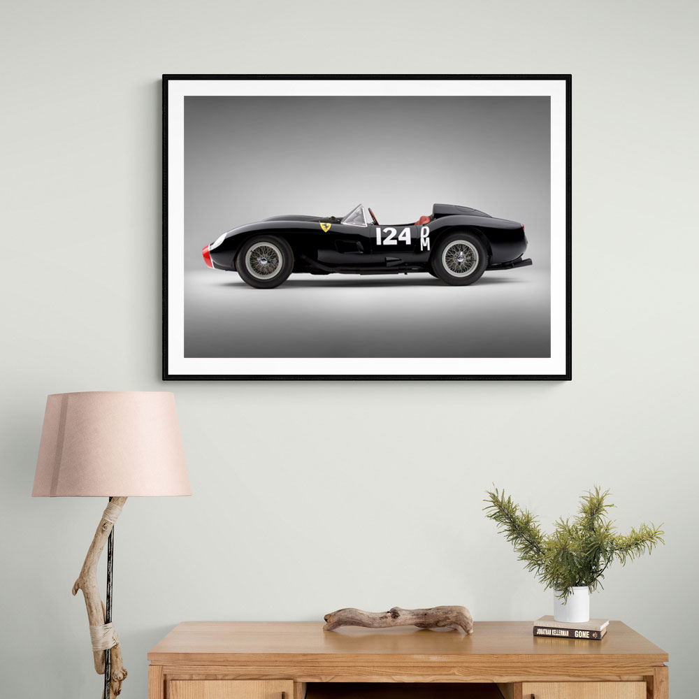 Ferrari 250 TR in Black 2 Wall Art