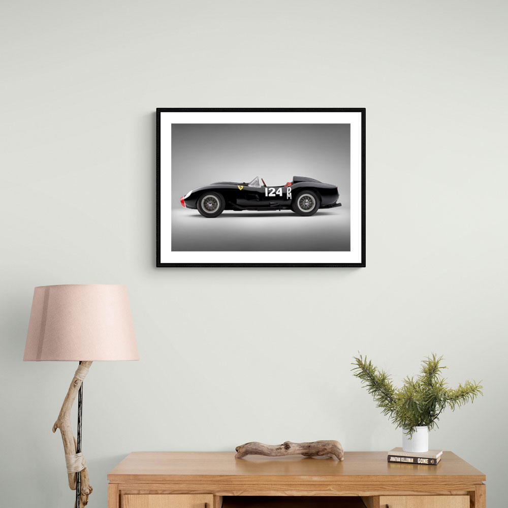 Ferrari 250 TR in Black 2 Wall Art