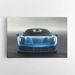 Ferrari 488 Spider - Blue Wall Art