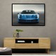 Ferrari 488 Spider - Blue Wall Art