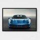 Ferrari 488 Spider - Blue Wall Art