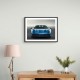 Ferrari 488 Spider - Blue Wall Art